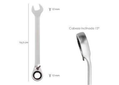 Llave Combinada Con Carraca 12 mm. DIN 3113
