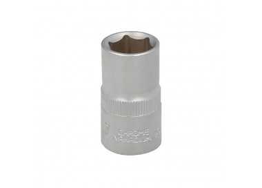 Llave Vaso 1/2" Hexagonal 14 mm. Perfil de 6 caras. Acero Cromo Vanadio, Aristas Redondas