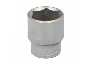 Llave Vaso 1/2" Hexagonal 26 mm. Perfil de 6 caras. Acero Cromo Vanadio, Aristas Redondas