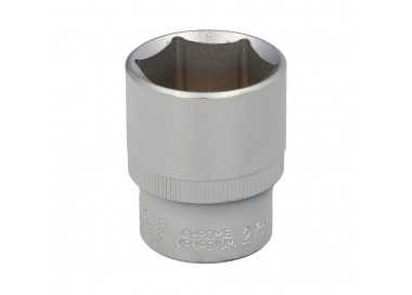 Llave Vaso 1/2" Hexagonal 27 mm. Perfil de 6 caras. Acero Cromo Vanadio, Aristas Redondas