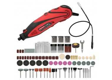 Multiherramienta 135 Watt. Con 210 Accesorios y Maletin. Herramienta Multifunción, Mini Taladro, Herramienta Rotativa, Amoladora