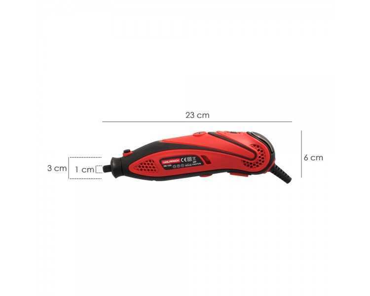Multiherramienta 135 Watt. Con 210 Accesorios y Maletin. Herramienta Multifunción, Mini Taladro, Herramienta Rotativa, Amoladora