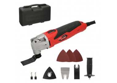 Herramienta Multifuncion Oscilante 300 Watt. Con Accesorios 23.000 R.P.M. Variador Velocidad, Cambio Rapido Hoja, Cortar, Lijar