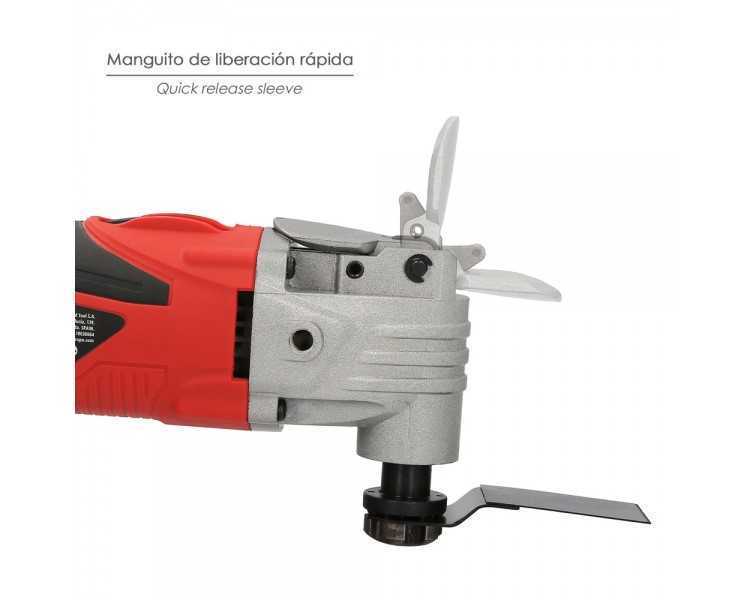 Herramienta Multifuncion Oscilante 300 Watt. Con Accesorios 23.000 R.P.M. Variador Velocidad, Cambio Rapido Hoja, Cortar, Lijar