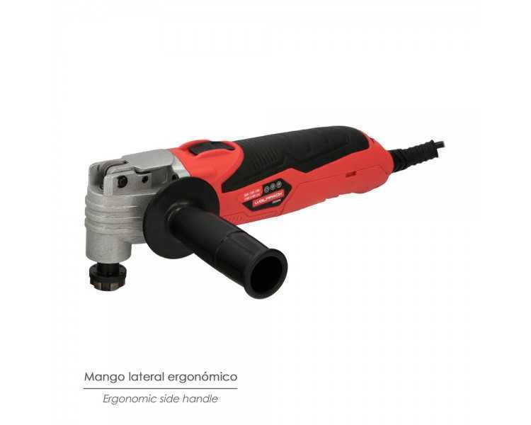 Herramienta Multifuncion Oscilante 300 Watt. Con Accesorios 23.000 R.P.M. Variador Velocidad, Cambio Rapido Hoja, Cortar, Lijar