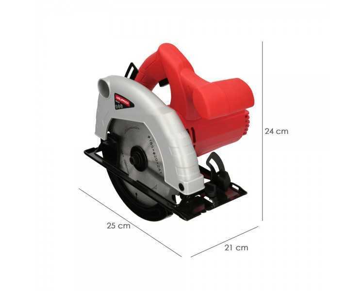 Sierra Circular 1300 Watt. Disco 185 mm. 4.800 RPM Corte a Inglete Con Regulador de Profundidad. Ingletadora, Sierra Madera.