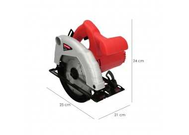 Sierra Circular 1300 Watt. Disco 185 mm. 4.800 RPM Corte a Inglete Con Regulador de Profundidad. Ingletadora, Sierra Madera.