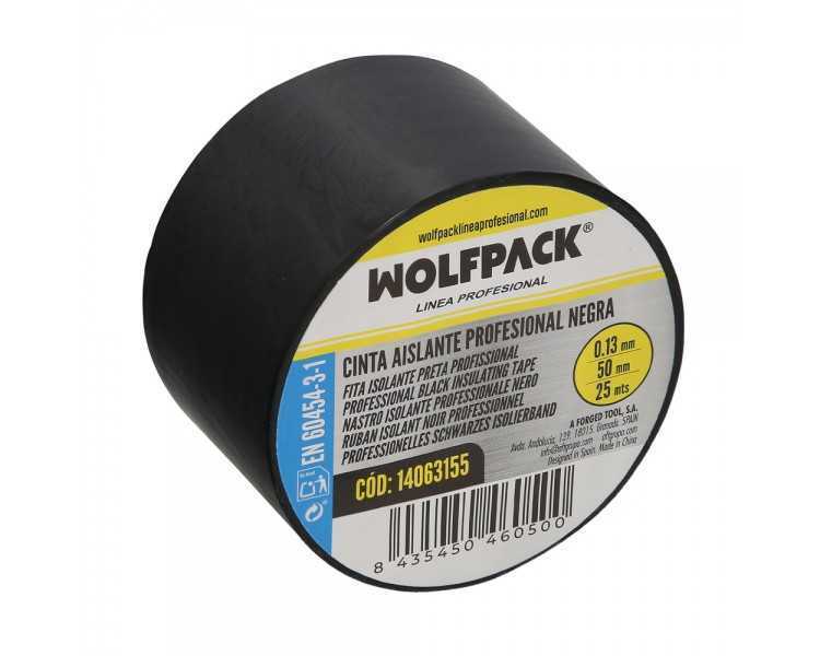 Cinta Aislante Profesional Negra Espesor 0.13 mm. Ancho 50 mm. Rollo 25 Metros Cinta Electricista, Cinta Aislante Cables