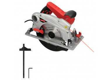 Sierra Circular 1300 Watt. Con Laser Disco 185 mm. 4.700 RPM Corte Inglete Regulador de Profundidad. Ingletadora, Sierra Madera