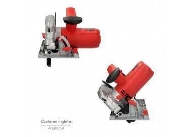 Sierra Circular 1300 Watt. Con Laser Disco 185 mm. 4.700 RPM Corte Inglete Regulador de Profundidad. Ingletadora, Sierra Madera