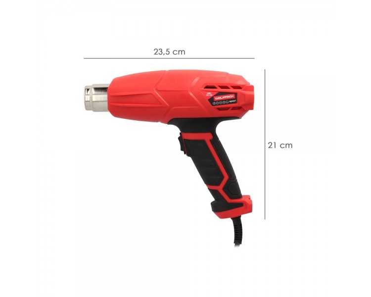 Pistola Aire Caliente 2000 Watt. 2 Potencias Con  Accesorios. Decapador, Pistola Decapar Aire Caliente