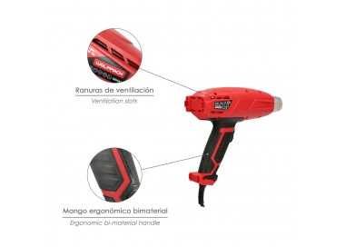 Pistola Aire Caliente 2000 Watt. 2 Potencias Con  Accesorios. Decapador, Pistola Decapar Aire Caliente