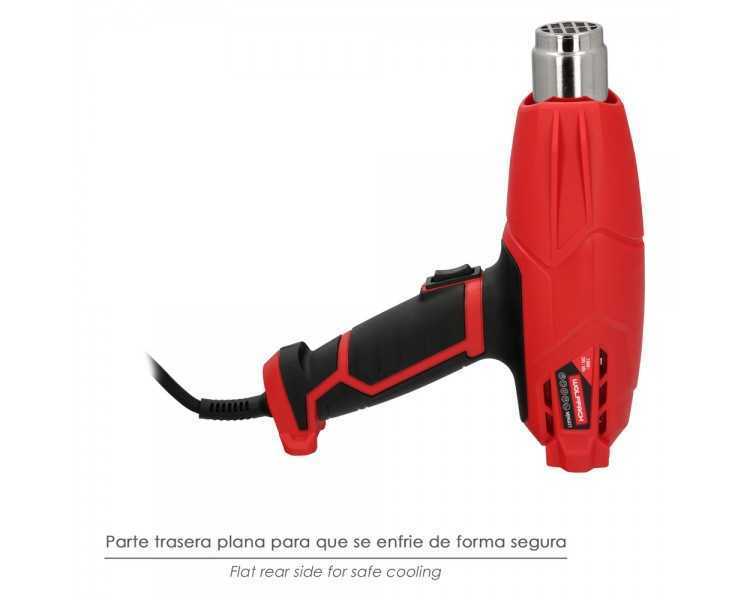 Pistola Aire Caliente 2000 Watt. 2 Potencias Con  Accesorios. Decapador, Pistola Decapar Aire Caliente