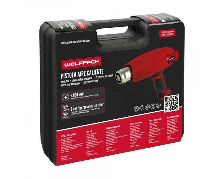 Pistola Aire Caliente 2000 Watt. 2 Potencias Con  Accesorios. Decapador, Pistola Decapar Aire Caliente