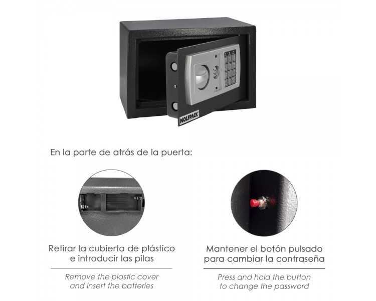 Caja Fuerte Sobreponer Electrica 31x20x20 cm.
