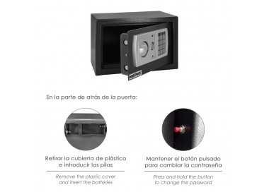 Caja Fuerte Sobreponer Electrica 31x20x20 cm.