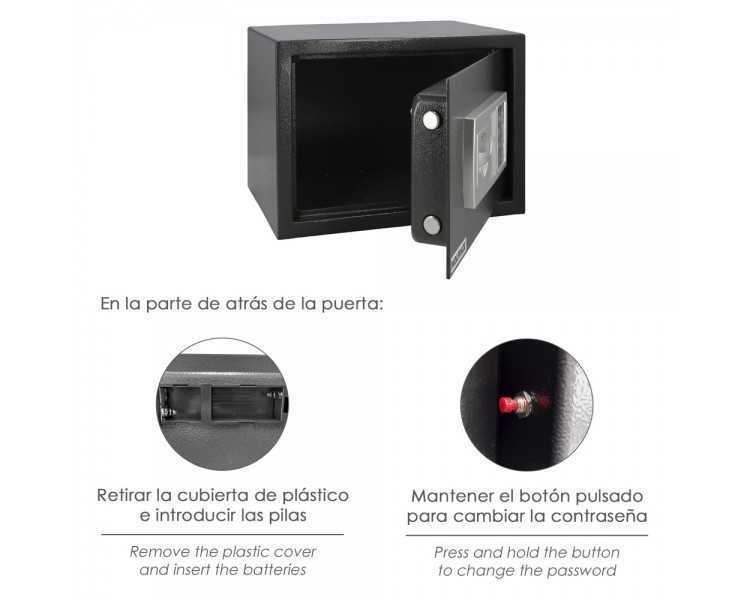 Caja Fuerte Sobreponer Electrica 35x25x25 cm.