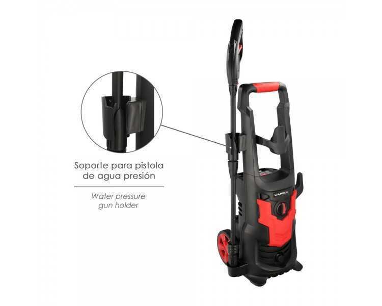 Hidrolimpiadora Alta Presión 135 Bares 1.800 Watt. Con Accesorios. 330 Litros / Hora. Limpiadora de Agua Con Deposito Detergente