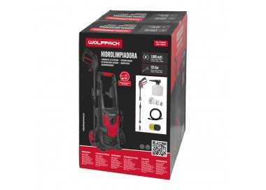 Hidrolimpiadora Alta Presión 135 Bares 1.800 Watt. Con Accesorios. 330 Litros / Hora. Limpiadora de Agua Con Deposito Detergente