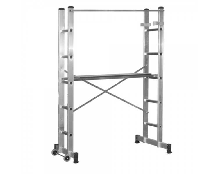 Andamio Aluminio Móvil Altura Máxima 3 Metros.  Escalera Doble, Escalera Tijera, Escalera Profesional, Escalera Telescopica,
