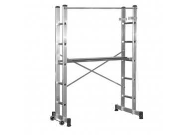 Andamio Aluminio Móvil Altura Máxima 3 Metros.  Escalera Doble, Escalera Tijera, Escalera Profesional, Escalera Telescopica,