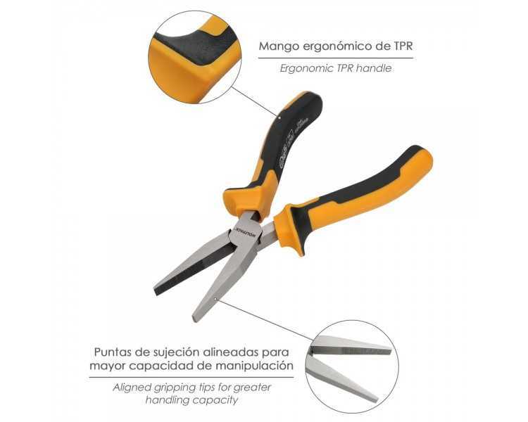 Alicates Boca Plana 150 mm. Acero DIN 5745 Alicates Punta Plana, Alicates Boca Plana Larga,