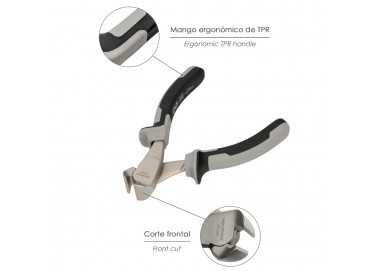 Alicates Corte Frontal 150 mm. Acero Cromo Vanadio DIN-ISO 5748  Pelacables, Corta Cables, Pelador Cables