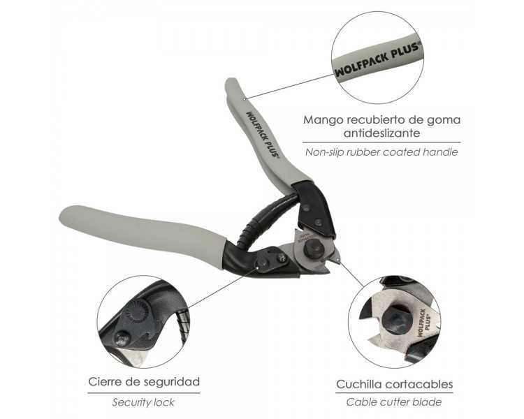 Cortacables 190 mm. Acero Corta Cables, Pelador Cables, Cortador De Cables.