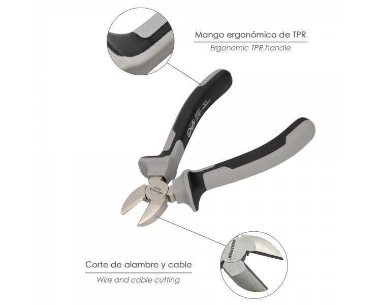 Alicates Corte Diagonal 175 mm. Acero Cromo Vanadio DIN-ISO 5749  Pelacables, Corta Cables, Pelador Cables