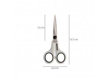 Tijeras Multiuso Acero Inoxidable 5,5" / 140 mm. Hojas Acero Inoxidable, Mango Comodo y Suave