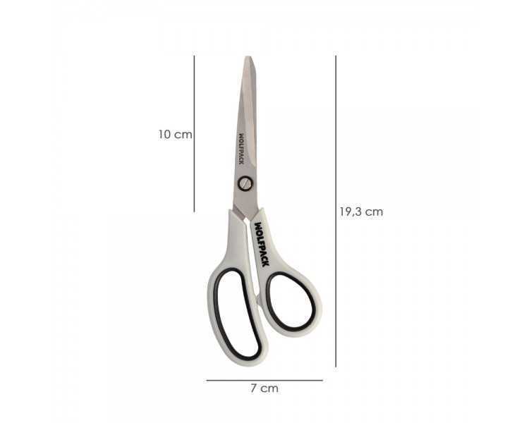 Tijeras Multiuso Acero Inoxidable 7,5" / 180 mm. Hojas Acero Inoxidable, Mango Comodo y Suave
