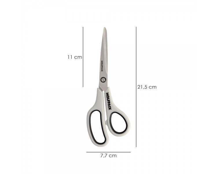 Tijeras Multiuso Acero Inoxidable 8,5" / 220 mm. Hojas Acero Inoxidable, Mango Comodo y Suave