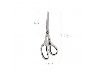 Tijeras Multiuso Acero Inoxidable 8,5" / 220 mm. Hojas Acero Inoxidable, Mango Comodo y Suave