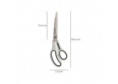 Tijeras Multiuso Acero Inoxidable 9,5" / 240 mm. Hojas Acero Inoxidable, Mango Comodo y Suave