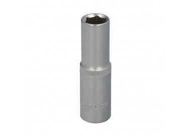 Llave Vaso 1/2" Hexagonal Larga 13 mm. Perfil de 6 caras. Acero Cromo Vanadio, Aristas Redondas