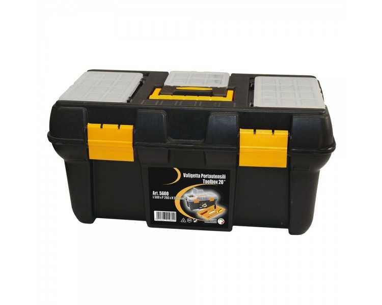 Caja Herramientas Polipropileno 500x268x230 mm. Caja Almacenaje, Malentin Organizador, Organizador Plastico