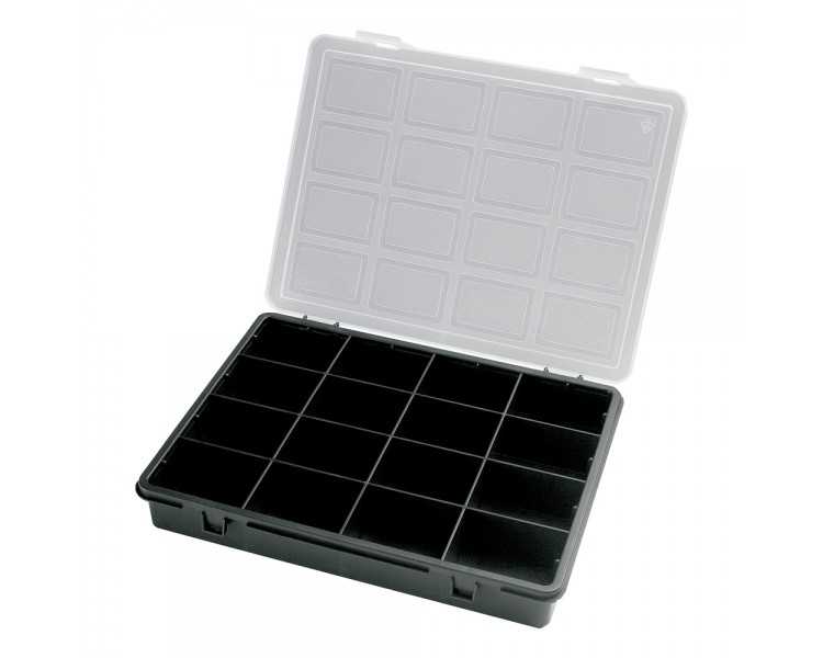 Organizador Plastico 16 Compartimentos 242x188x37 mm. Caja Almacenaje, Malentin Organizador, Organizador Plastico