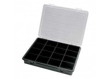 Organizador Plastico 16 Compartimentos 242x188x37 mm. Caja Almacenaje, Malentin Organizador, Organizador Plastico