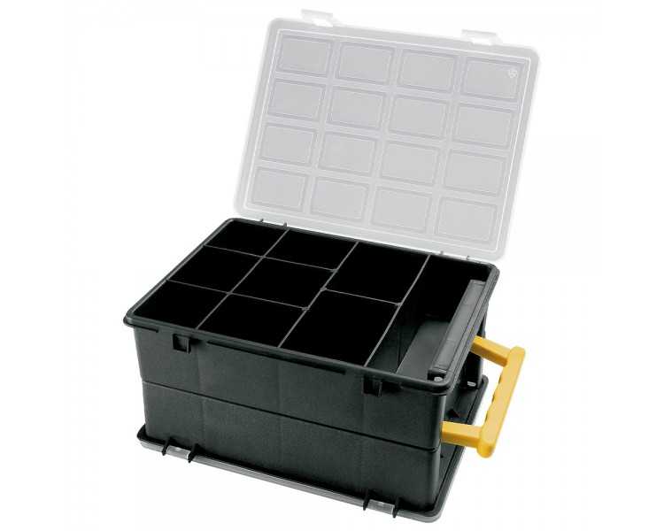Maletin Organizador Doble 18 Compartimentos 242x188x120 mm.