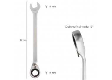 Llave Combinada Con Carraca 11 mm. DIN 3113