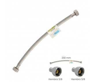 Latiguillo Flexible Acero Inoxidable Hembra 3/8 - Hembra 3/8 - 250mm