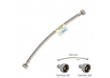 Latiguillo Flexible Acero Inoxidable Hembra 3/8 - Hembra 3/8 - 250mm