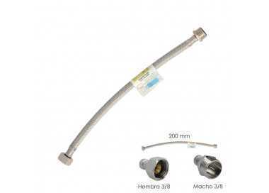 Latiguillo Flexible Acero Inoxidable Macho 3/8 - Hembra 3/8 - 200mm