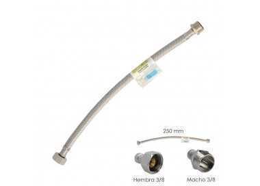Latiguillo Flexible Acero Inoxidable Macho 3/8 - Hembra 3/8 - 250mm