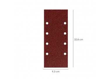 Lija Recambio Con Velcro 93x228 mm. con Agujeros Grano  120 (10 Piezas)