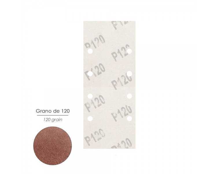 Lija Recambio Con Velcro 93x228 mm. con Agujeros Grano 120 (10 Piezas)