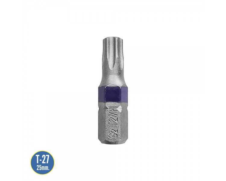 Puntas Destornillador Torx 27 Inviolable (2 Piezas). Acero S2 al Cromo Vanadio. Puntas Hexagonales, Destorpuntas,