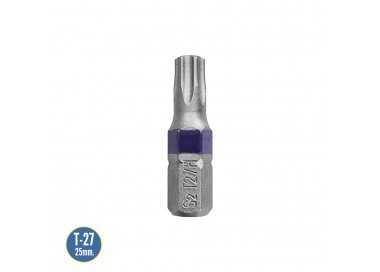 Puntas Destornillador Torx 27 Inviolable (2 Piezas). Acero S2 al Cromo Vanadio. Puntas Hexagonales, Destorpuntas,