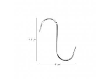 Gancho Carnicero Inoxidable Nº 2 De 120 x 5 mm. Gancho Para Productos Carnicos.