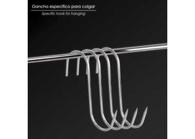 Gancho Carnicero Inoxidable Nº 2 De 120 x 5 mm. Gancho Para Productos Carnicos.